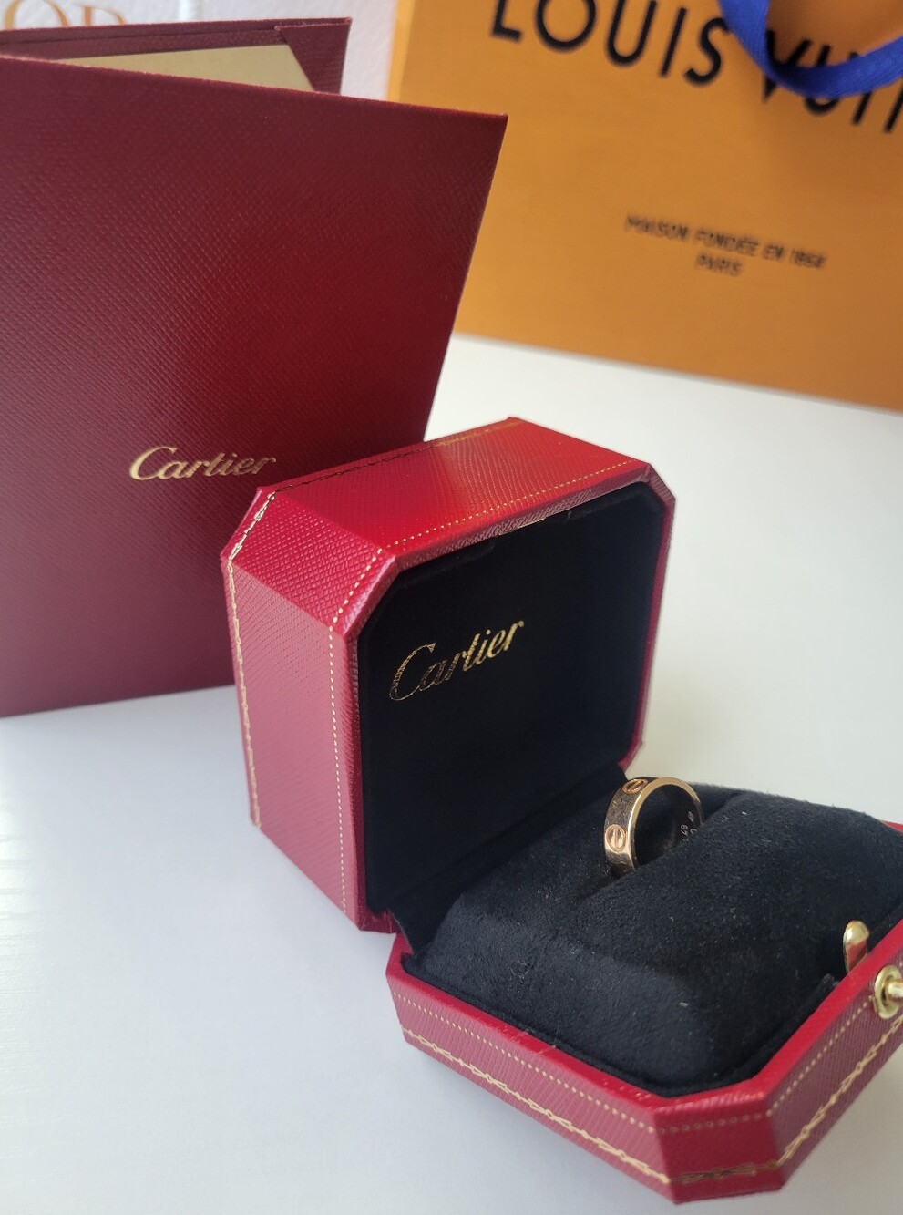 Cartier 18 KT Rose Gold Classic Love Ring
